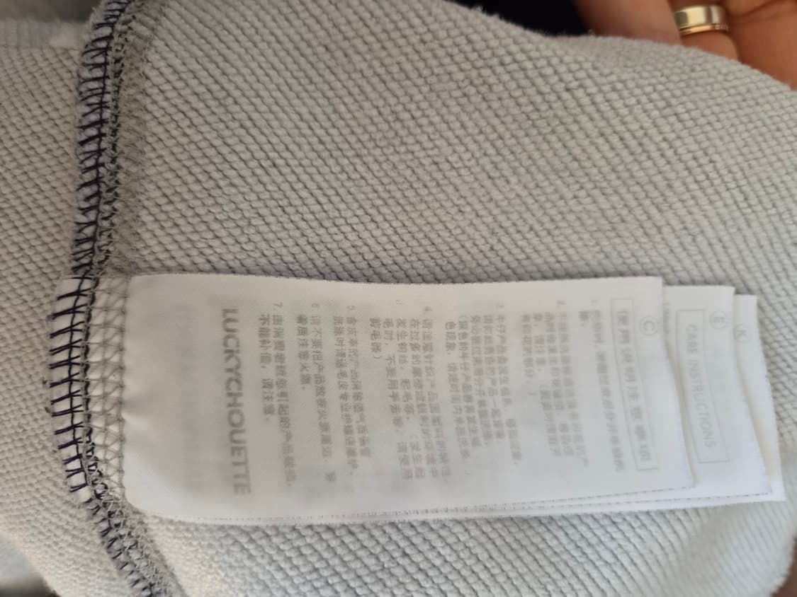 럭키슈에뜨 여성 배색롱맨투맨티셔츠 free 상품이미지7