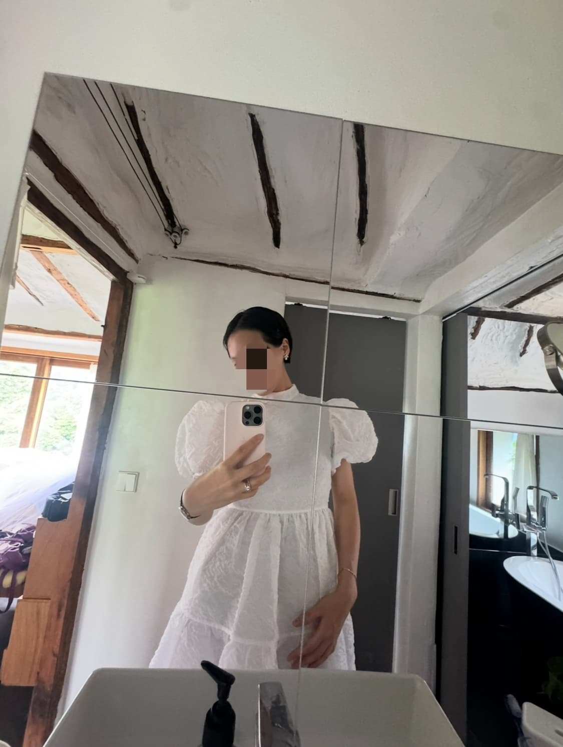 세실리에 반센 켈리 드레스 화이트 상품이미지6