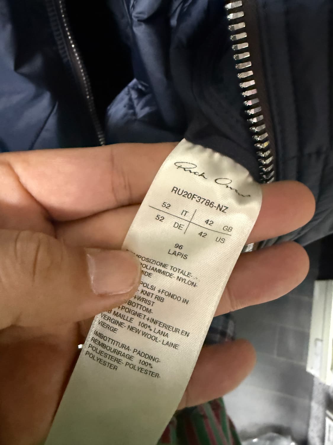 릭오웬스 20fw 퍼포마 봄버 상품이미지3