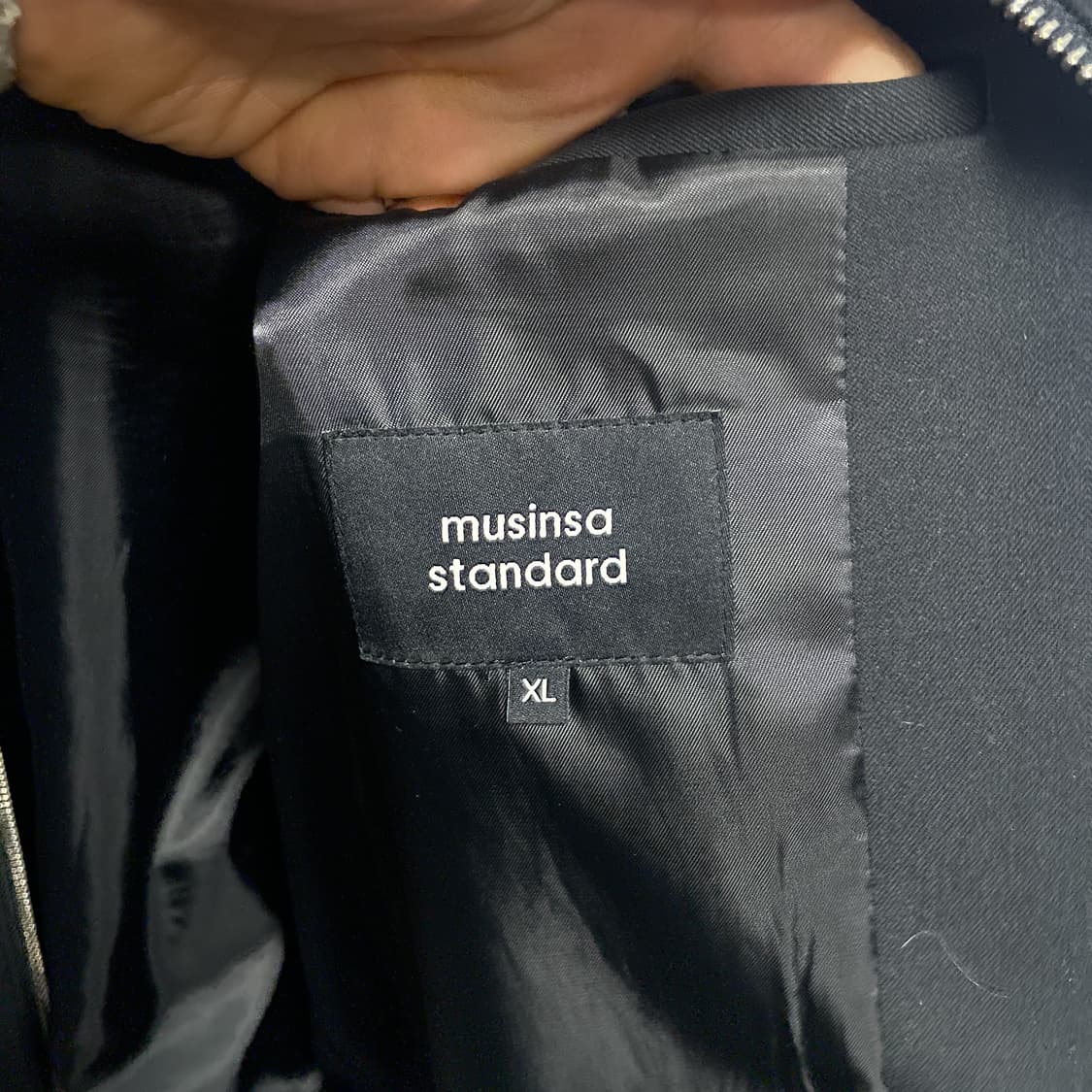 무신사스탠다드 항공 점퍼/블루종/MA-1 다크 그레이 상품이미지4