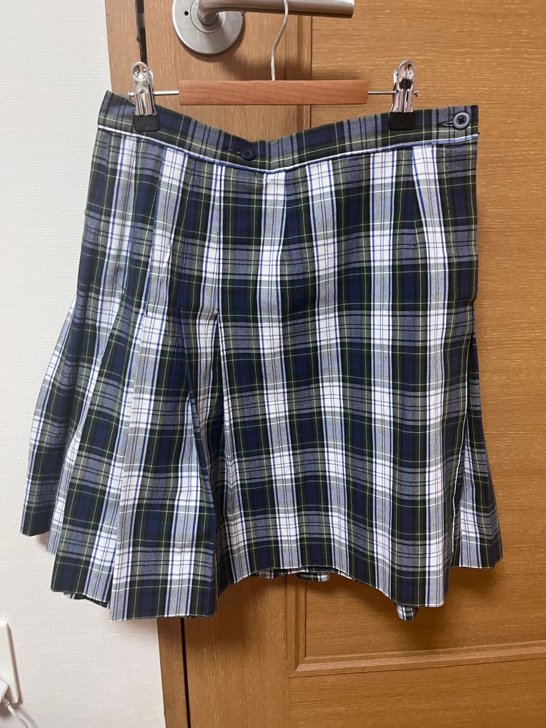 빈티지 체크 미디스커트 치마  상품이미지1