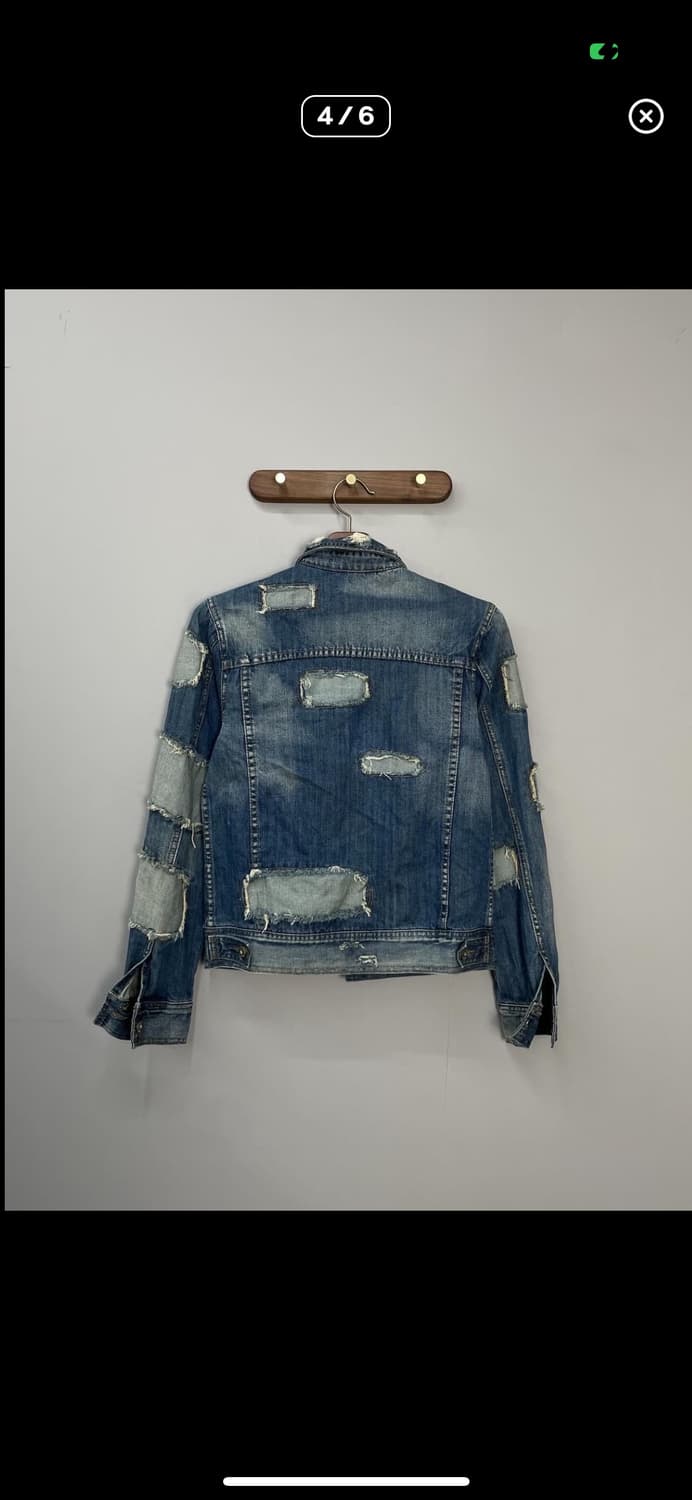 더랩 패치워크 데미지 데님 자켓 A2864 상품이미지4