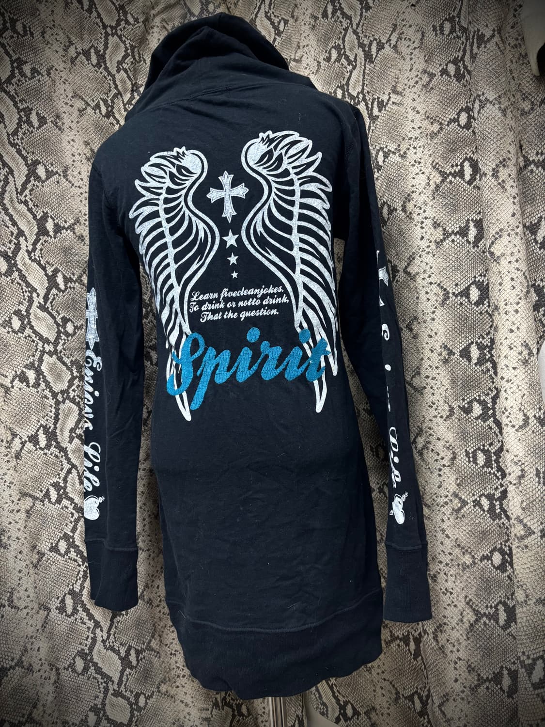 [00‘s] Wings&Cross Print Hoodie Sleeve 상품이미지9