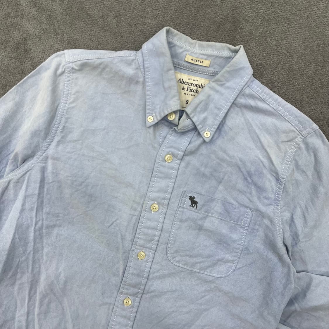 S 아베크롬비 연하늘 셔츠 상품이미지2