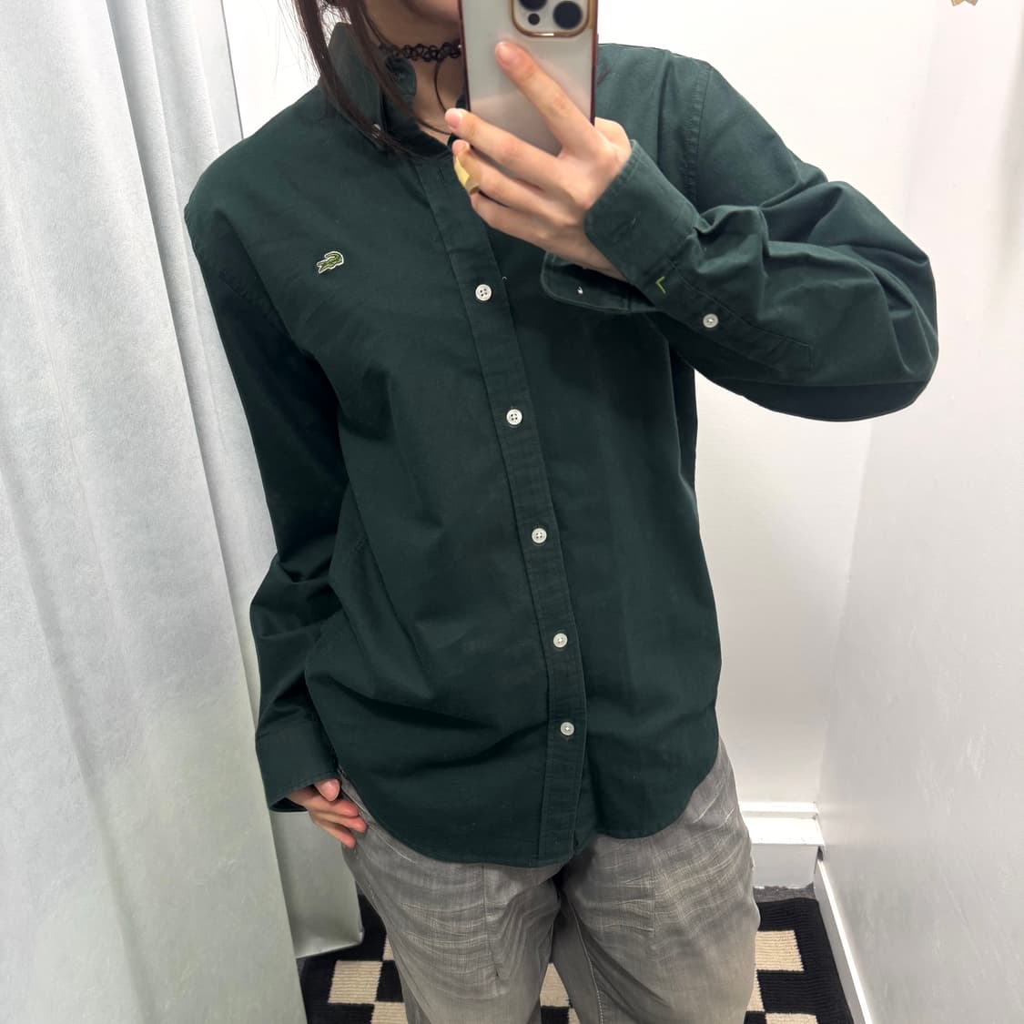 라코스테 그린 셔츠 상품이미지2