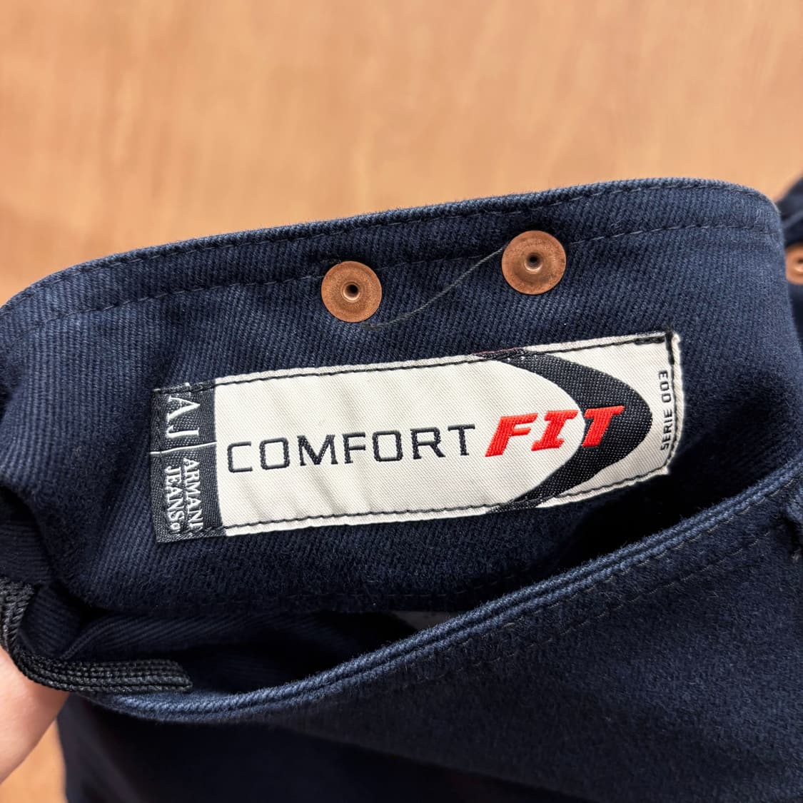 아르마니 진스 미니 스커트 더블 버튼 클로징 사이드 포켓 디테일 블랙 상품이미지9