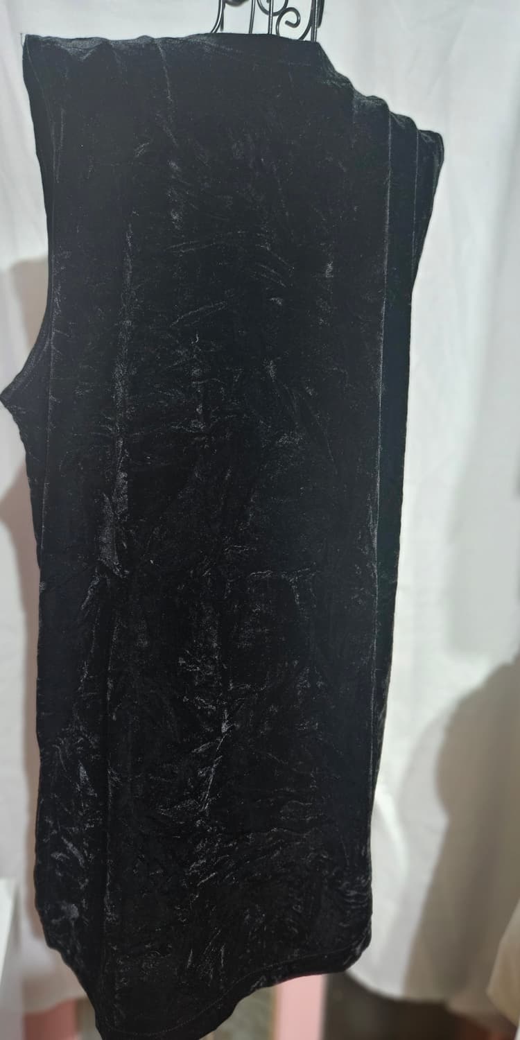 블랙 벨벳 조끼 상품이미지4