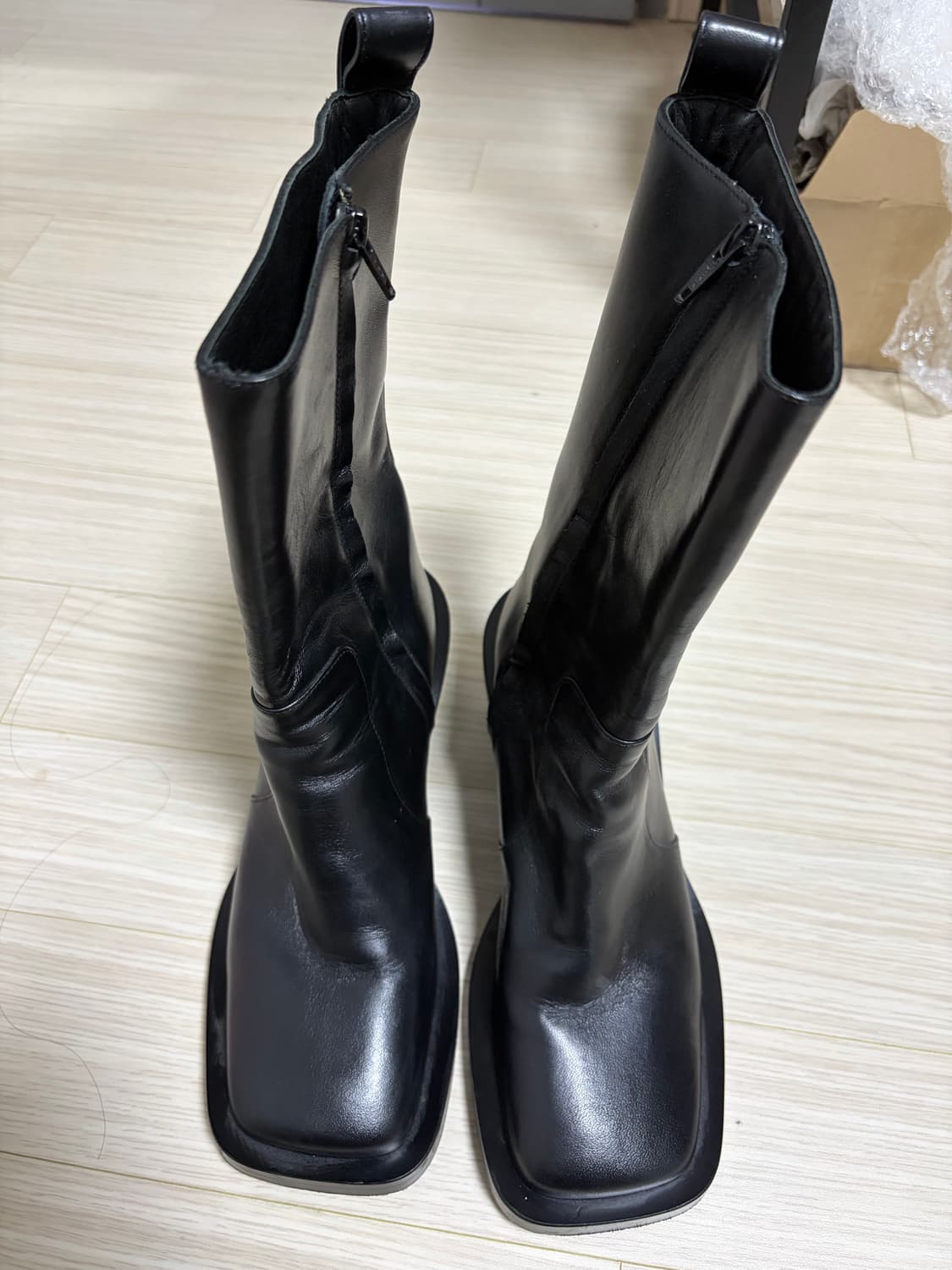 스튜디오니콜슨 스퀘어토 레더 부츠 상품이미지3