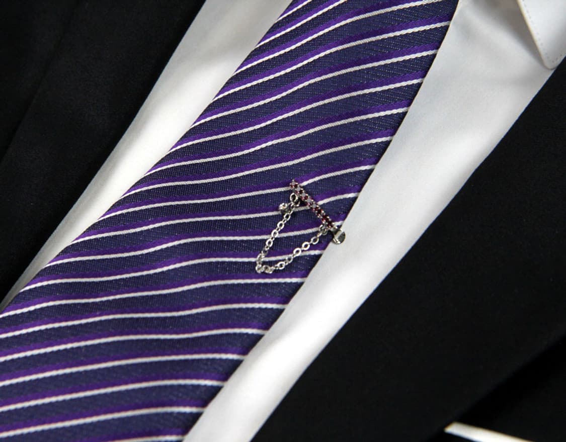 아르페지오 8.2cm 미사용 신형 넥타이핀 포함 남자 명품 넥타이 상품이미지6