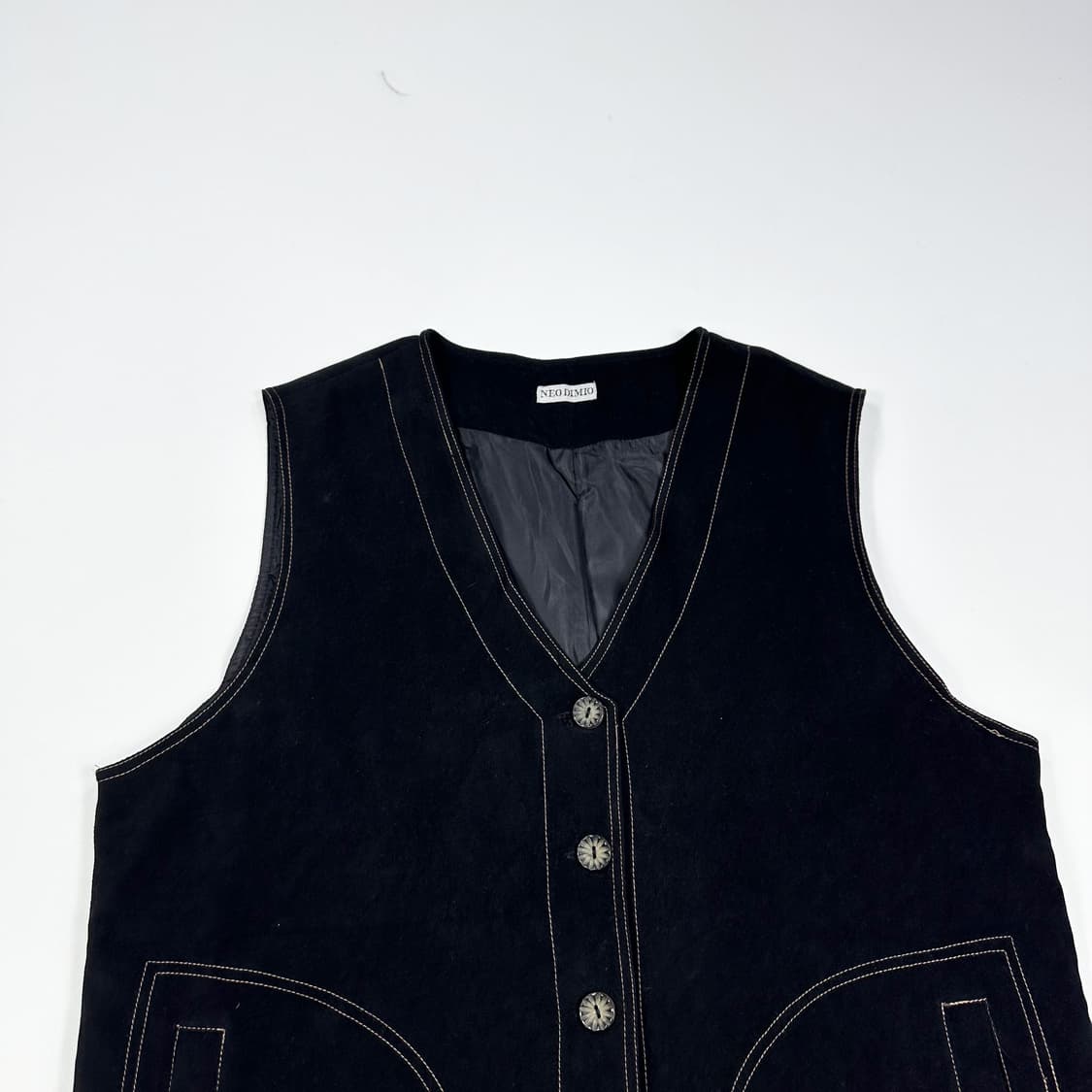 JPN 재팬빈티지 스웨이드 스티치 베스트 Free 상품이미지2