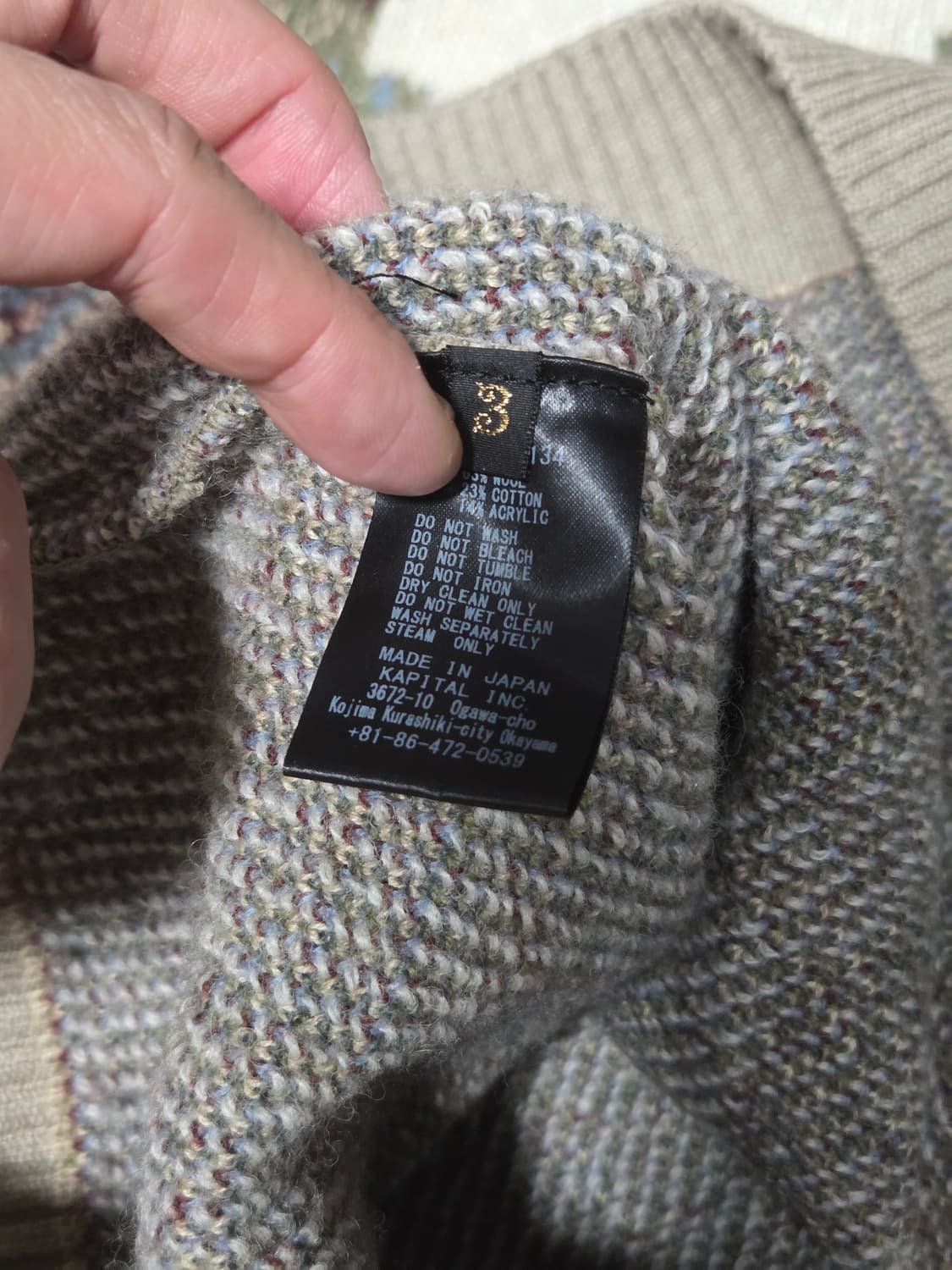 캐피탈 페어아일 본 스웨터 색소폰 3사이즈 상품이미지2