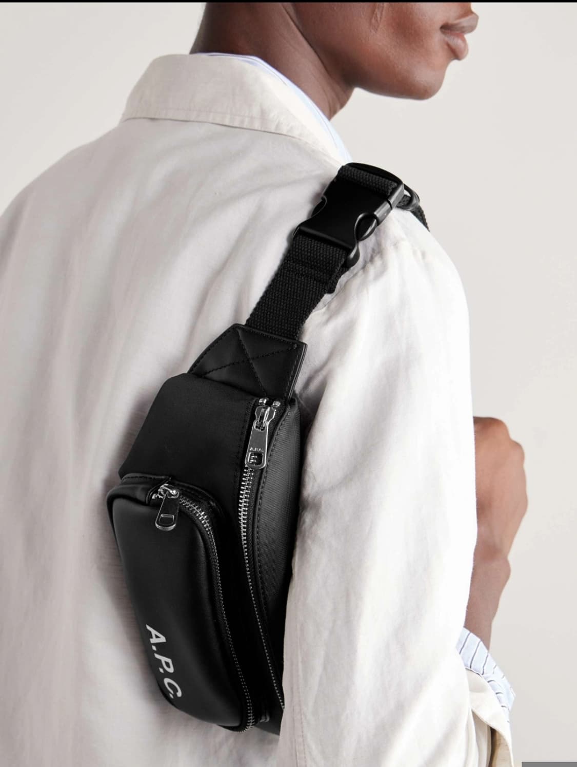 (새상품)APC 아페쎄 정품 슬링백/힙백 블랙 상품이미지1