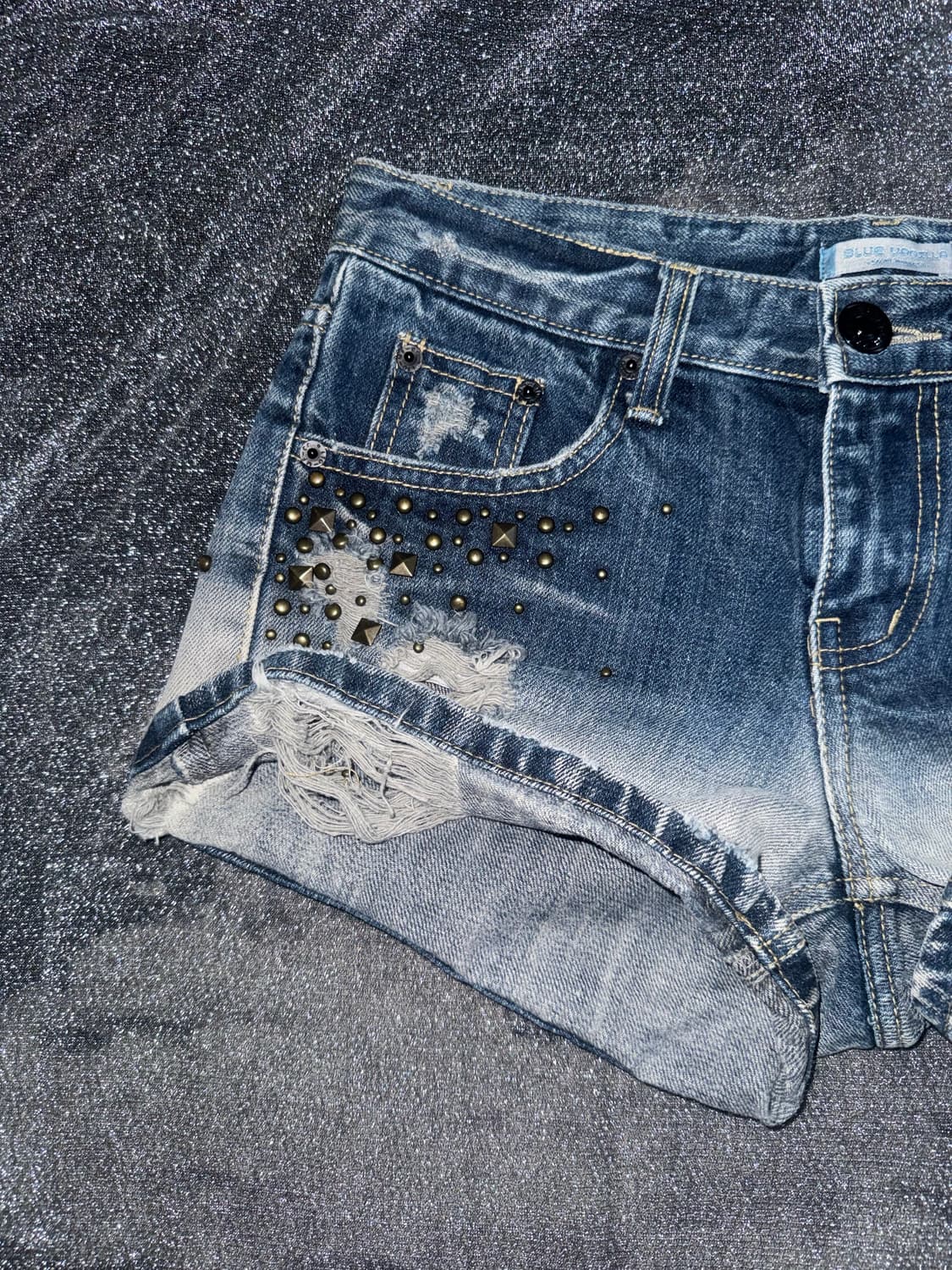 Y2k Faded denim shorts 상품이미지4
