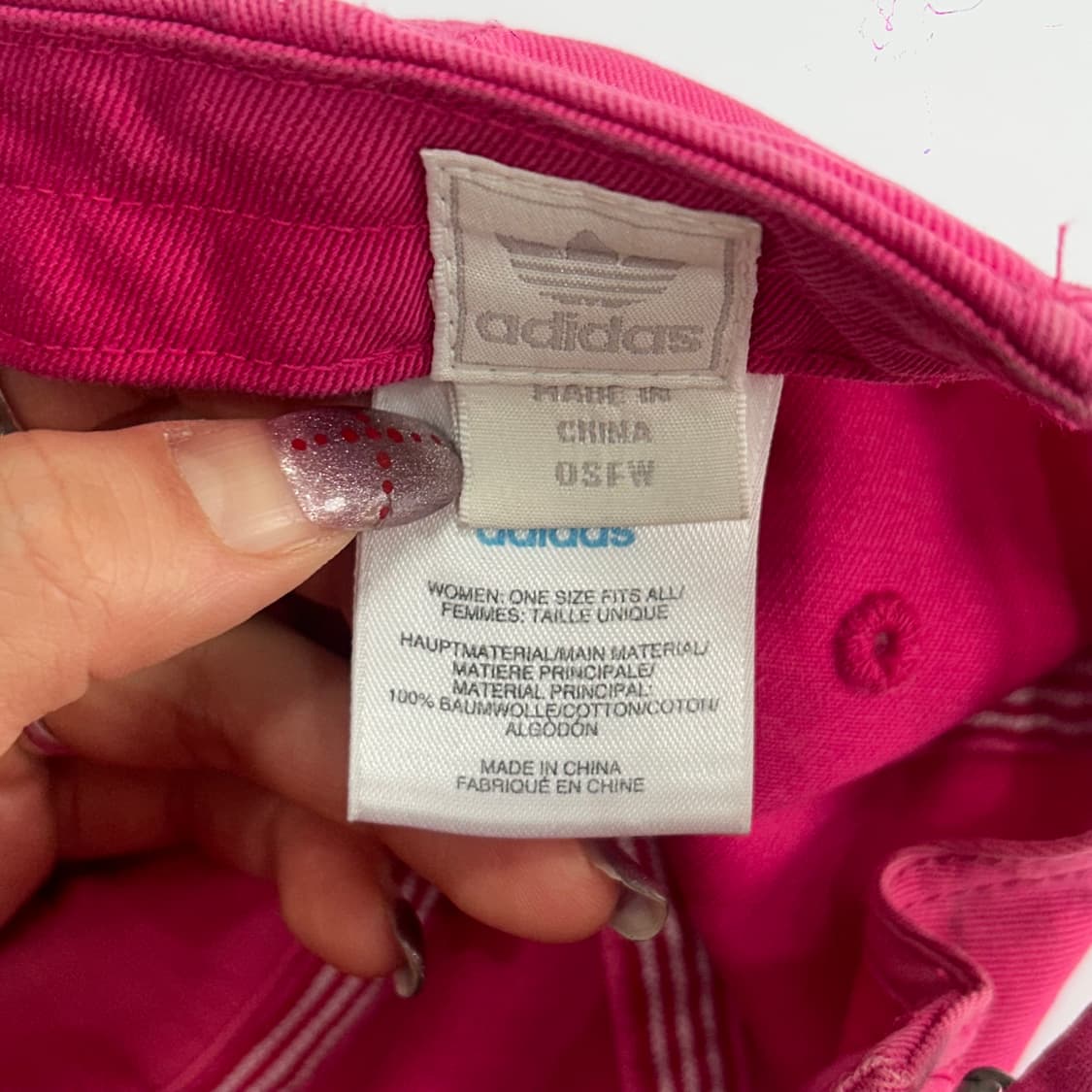 Adidas 아디다스 실버 파이어버드 핑크 볼캡 상품이미지6