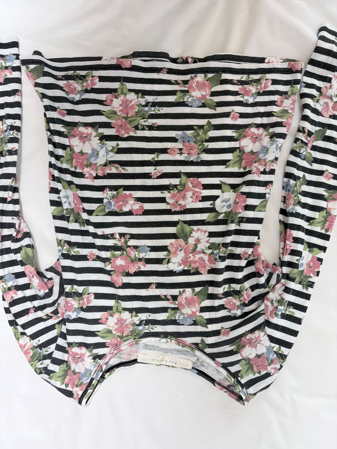 일본 빈티지 스트라이프 티 상품이미지3