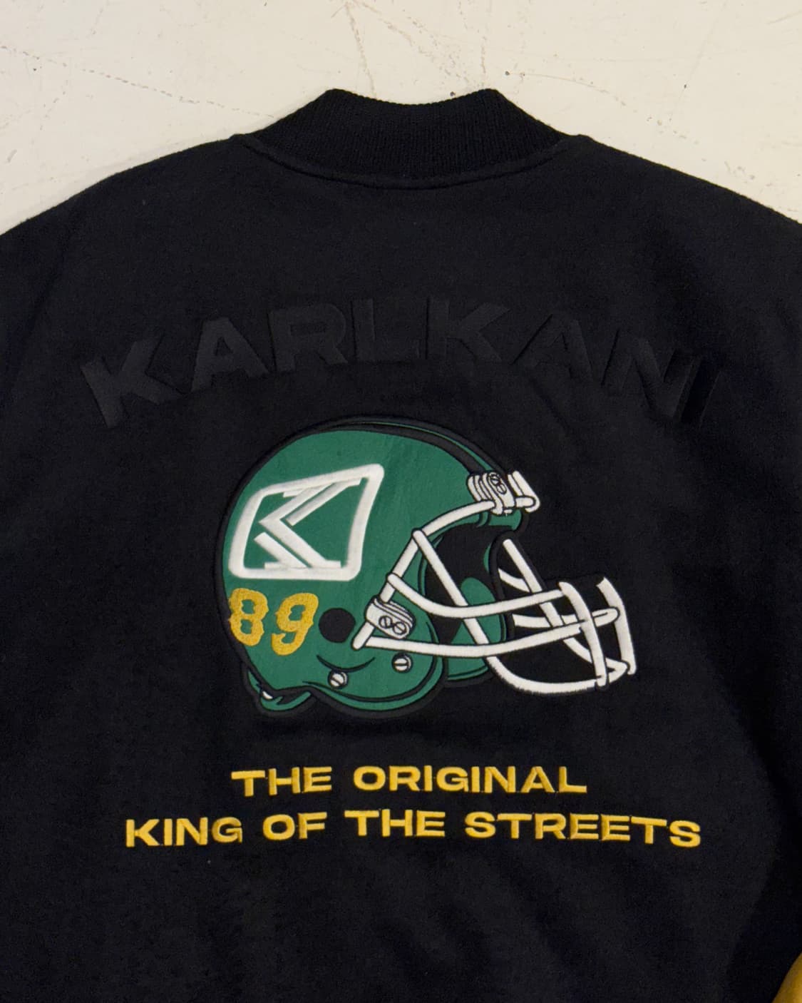 칼카니 풋볼 헬멧 배색 바시티 자켓 상품이미지5