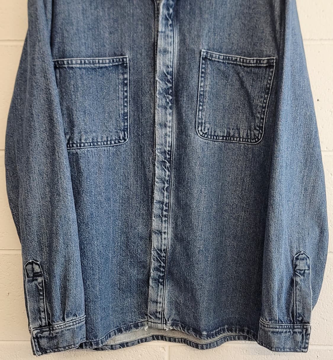 자라(ZARA) 릴렉스드핏 리얼 헤비데님 셔츠형자켓(셔켓) 판매 상품이미지4