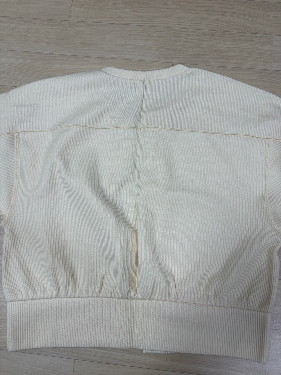 유나이티드 애로우즈 그린라벨 릴렉싱 라운드넥 가디건 아이보리 상품이미지3