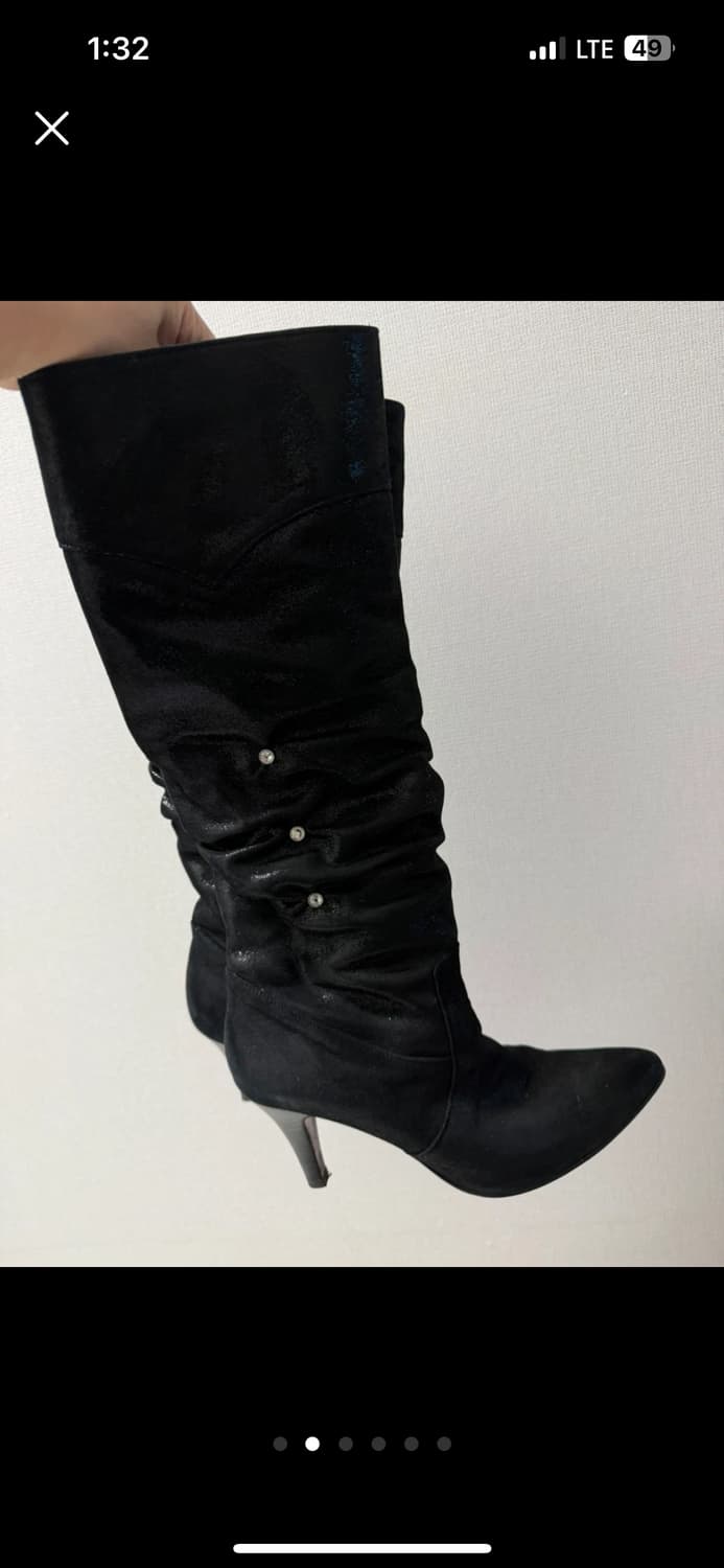 블랙 셔링 스터드 부츠 245 상품이미지3