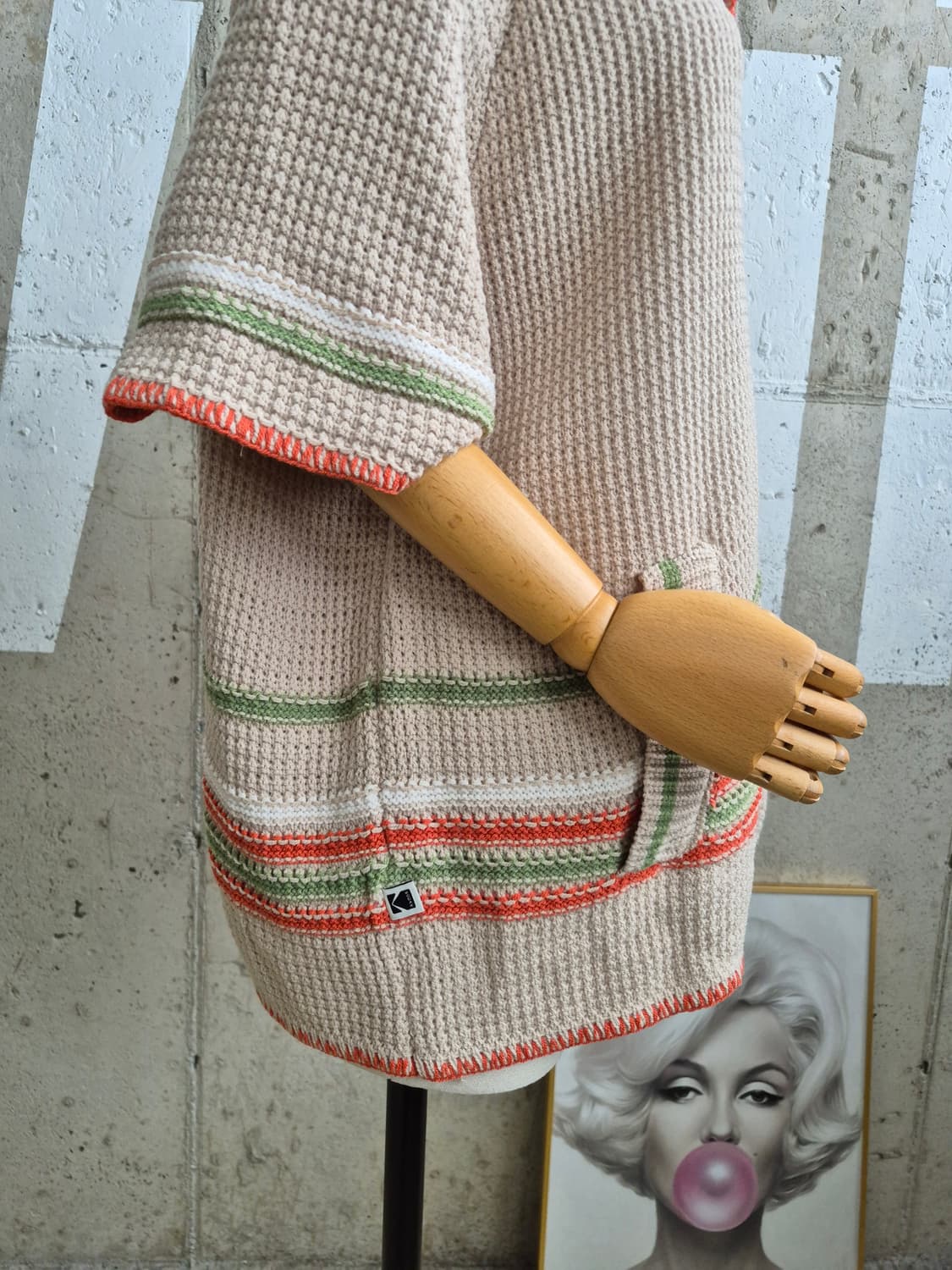 코닥 2025년상품 니트 반팔 오버셔츠 가디건(SB8 상품이미지5