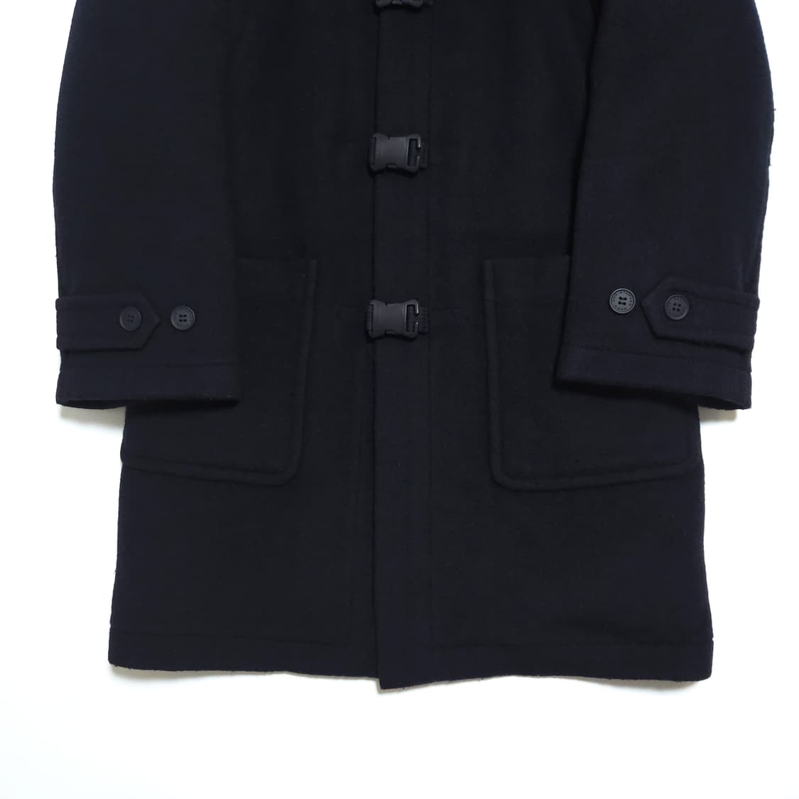 크리스토퍼 케인 패디드 버클 더플 코트 네이비 상품이미지4