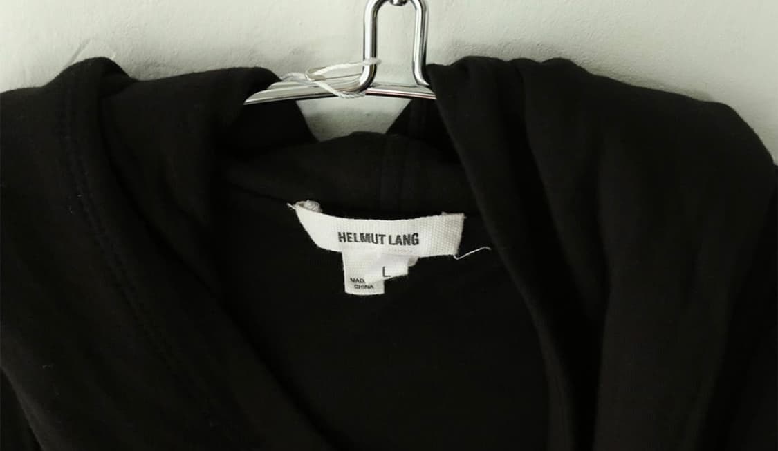 헬무트랭 드레이프 사선 후드 자켓 블랙 상품이미지5