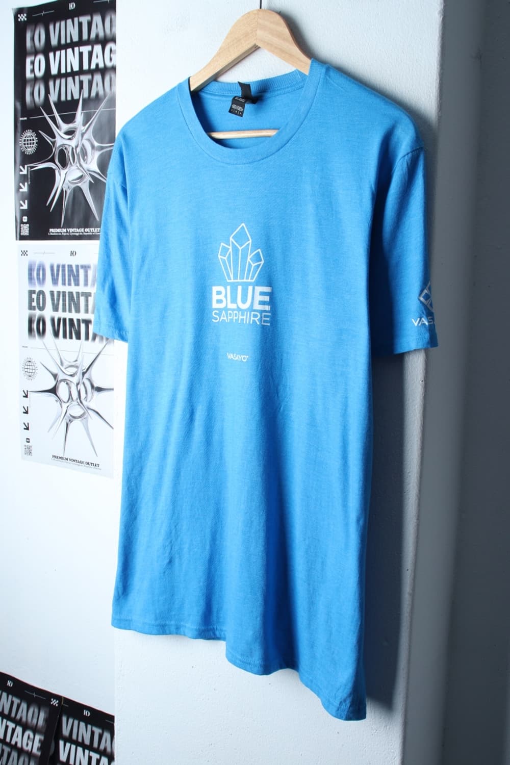 (L-2XL) 브랜드빈티지 반팔 티셔츠 USA 빅사이즈 블루-H30243 상품이미지1