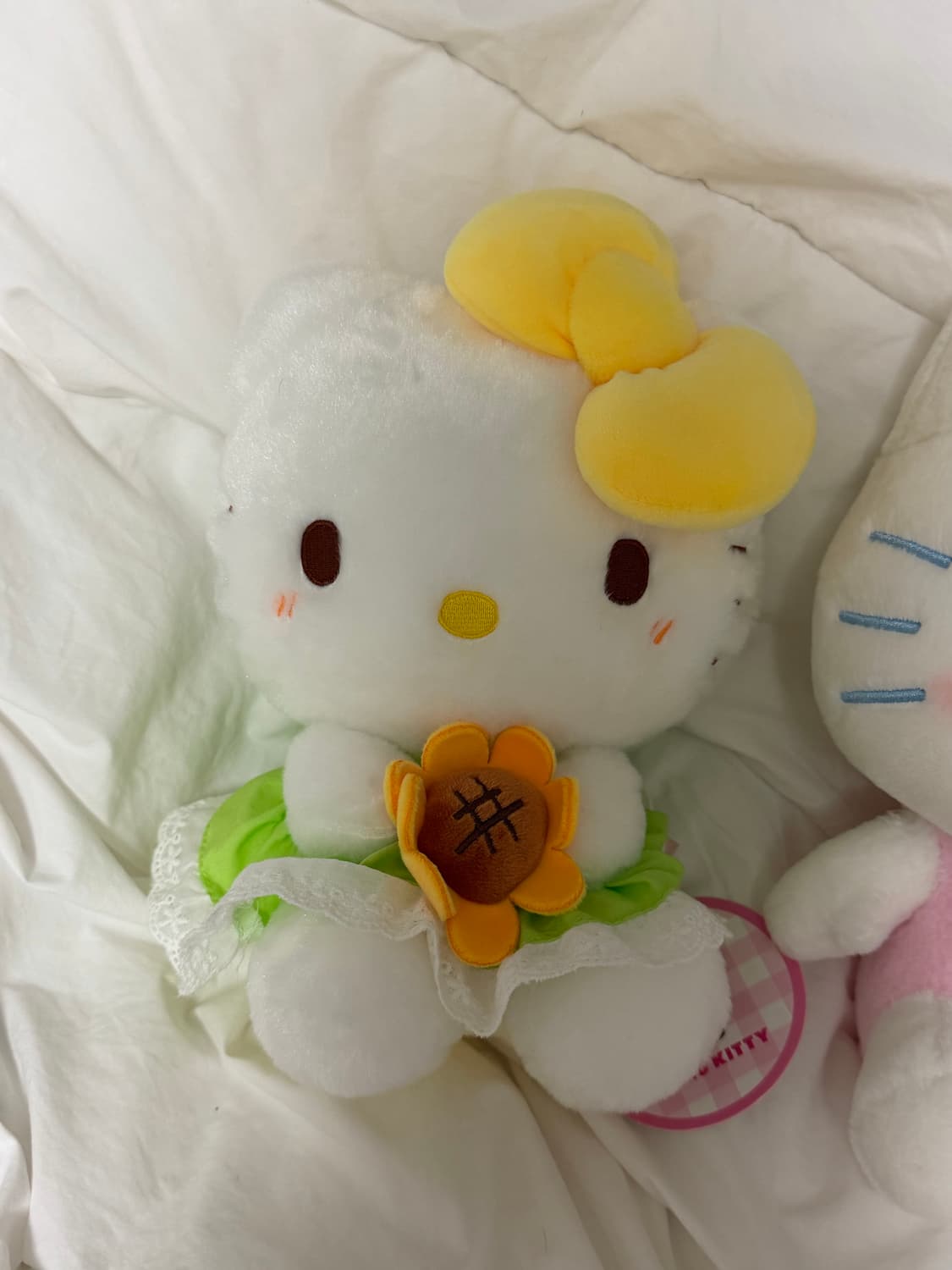 산리오 헬로키티 해바라기 키티 진주 가방 키티 중형인형 새상품 상품이미지2