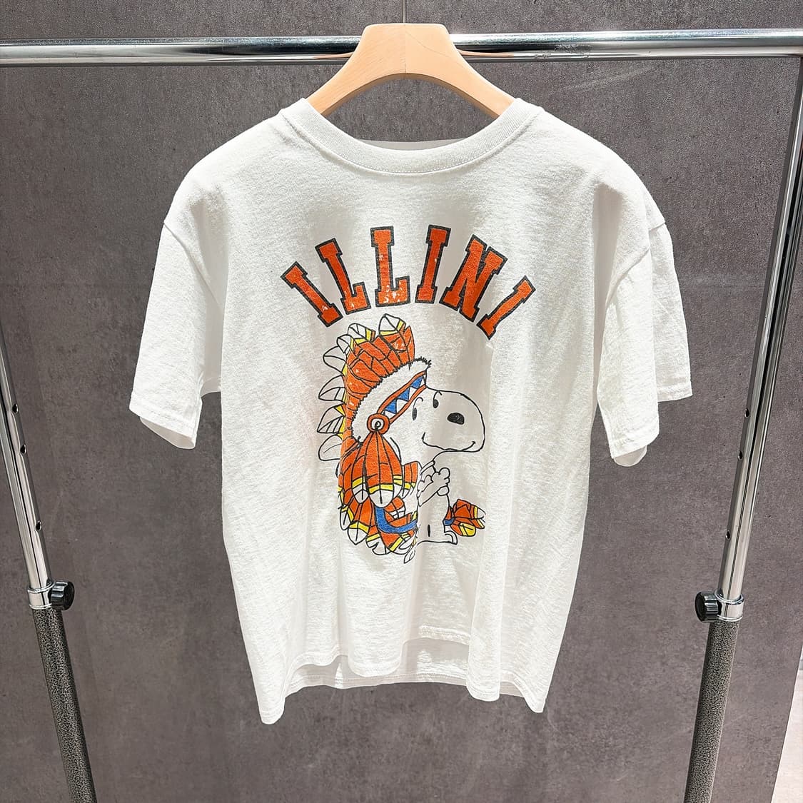 (정품/새상품) 와일드동키 화이트 스누피 프린트 티셔츠 상품이미지1