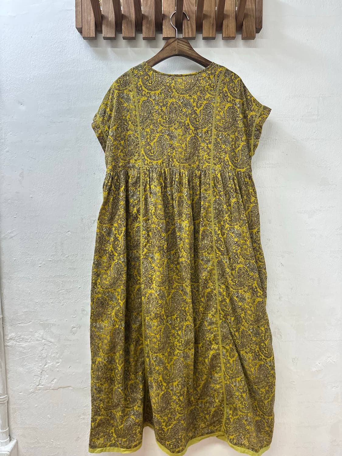 빈티지 인디아 코튼100 페이즐리 태슬 스트링 롱 원피스  상품이미지6