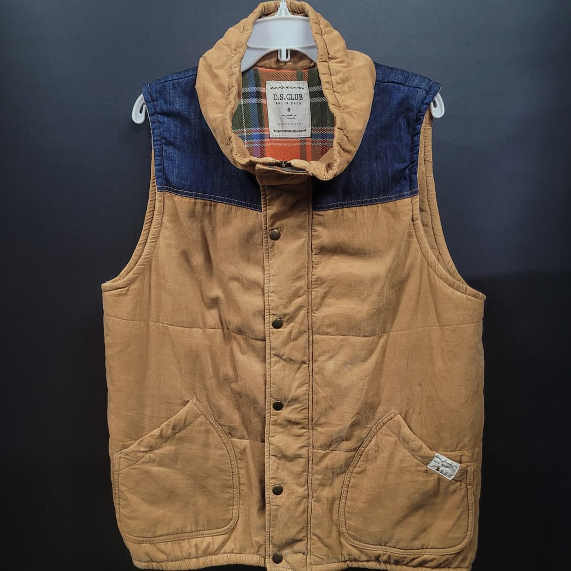 D.S.CLUB SMILE BACK 빈티지 패딩 베스트  상품이미지1