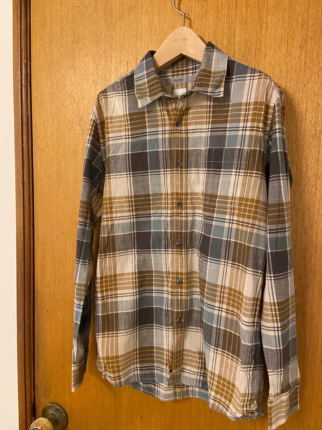 시리즈 체크 남방 셔츠 상품이미지2