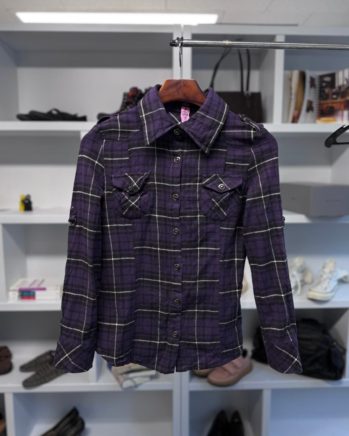 doll 퍼플 셔츠 상품이미지1