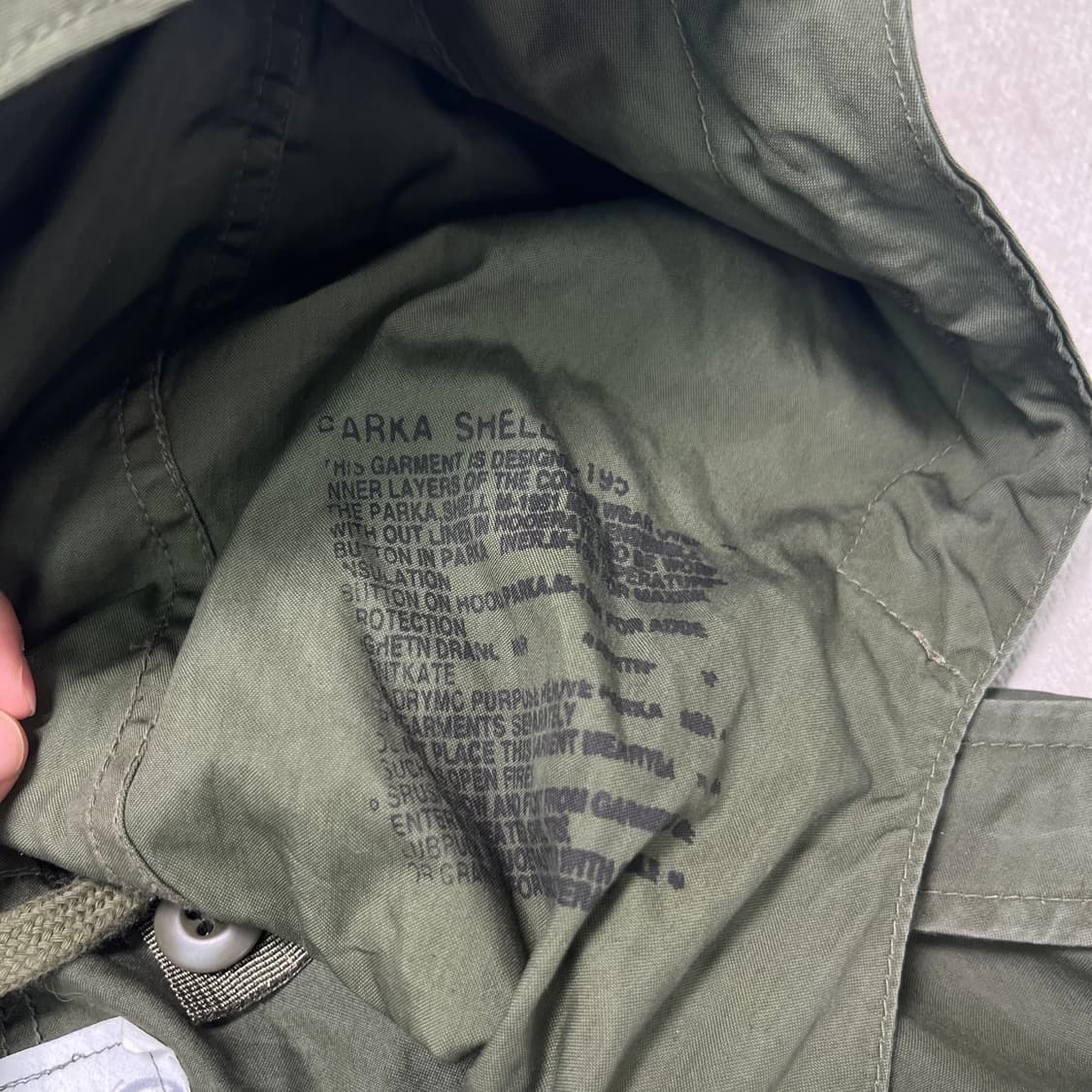 100 미군 오리지날 피쉬테일 개파카 m65 상품이미지4