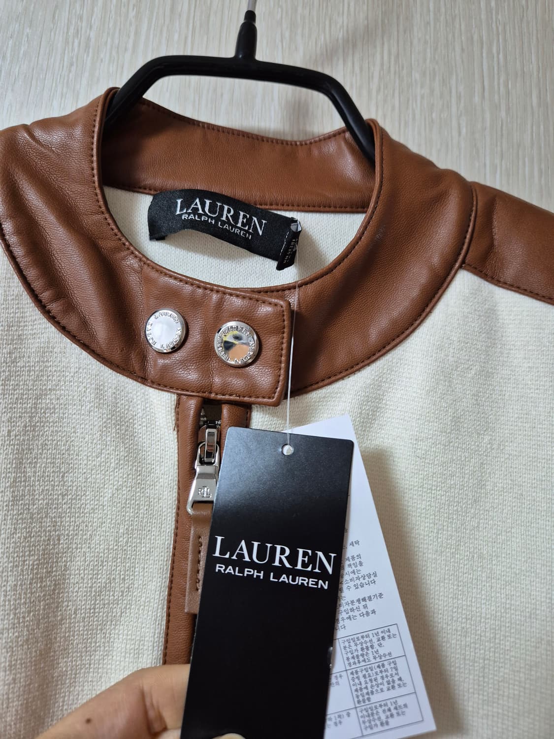(정품) 폴로 랄프로렌 가죽 집업가디건 라이더가디건 S 블랙라벨 상품이미지3