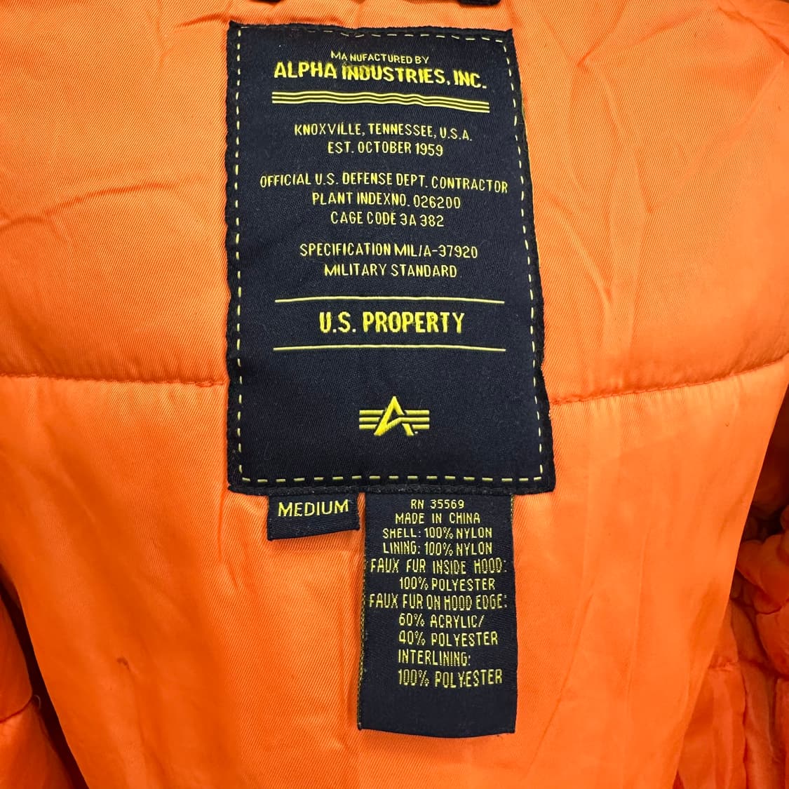 95 알파인더스트리 N3B 남자 야상 점퍼 상품이미지4