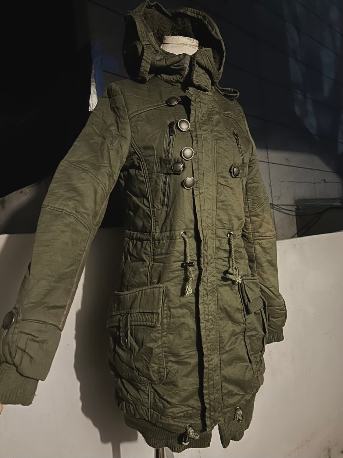 *Archive* 2000s taboo 보노넥 버튼 카키 야상 자켓  상품이미지4