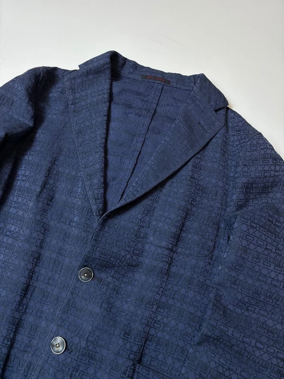 The GIGI 더 지지 린넨 코튼 체크 싱글 2B 블레이저 PN8271 상품이미지2