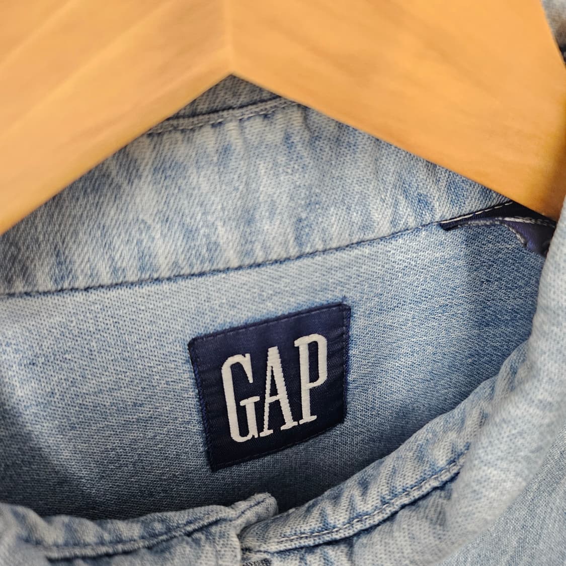 USA90'S GAP 오버핏 포켓 데님 셔츠 상품이미지4