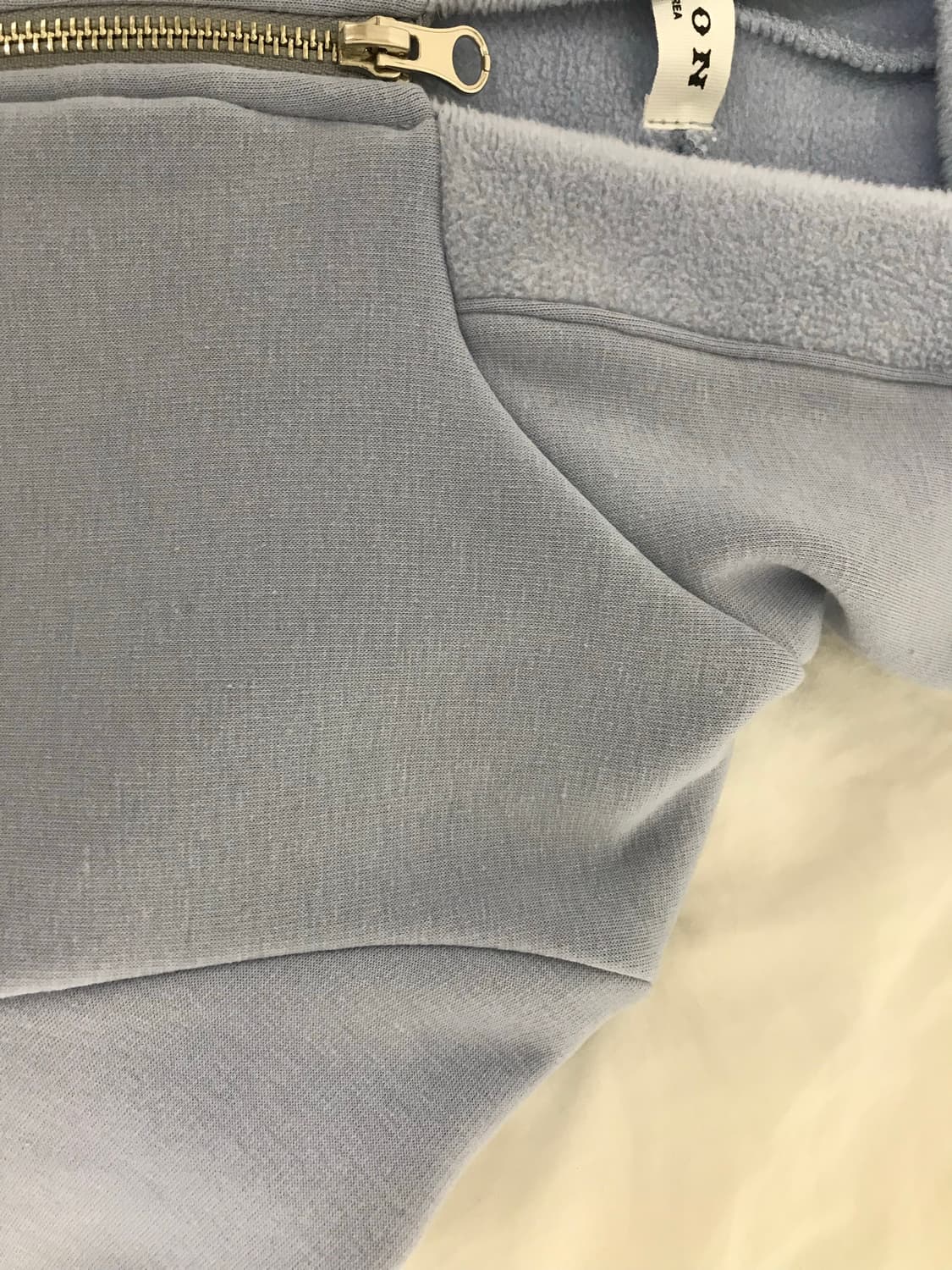 트레이닝 후드 집업 블루 상품이미지4