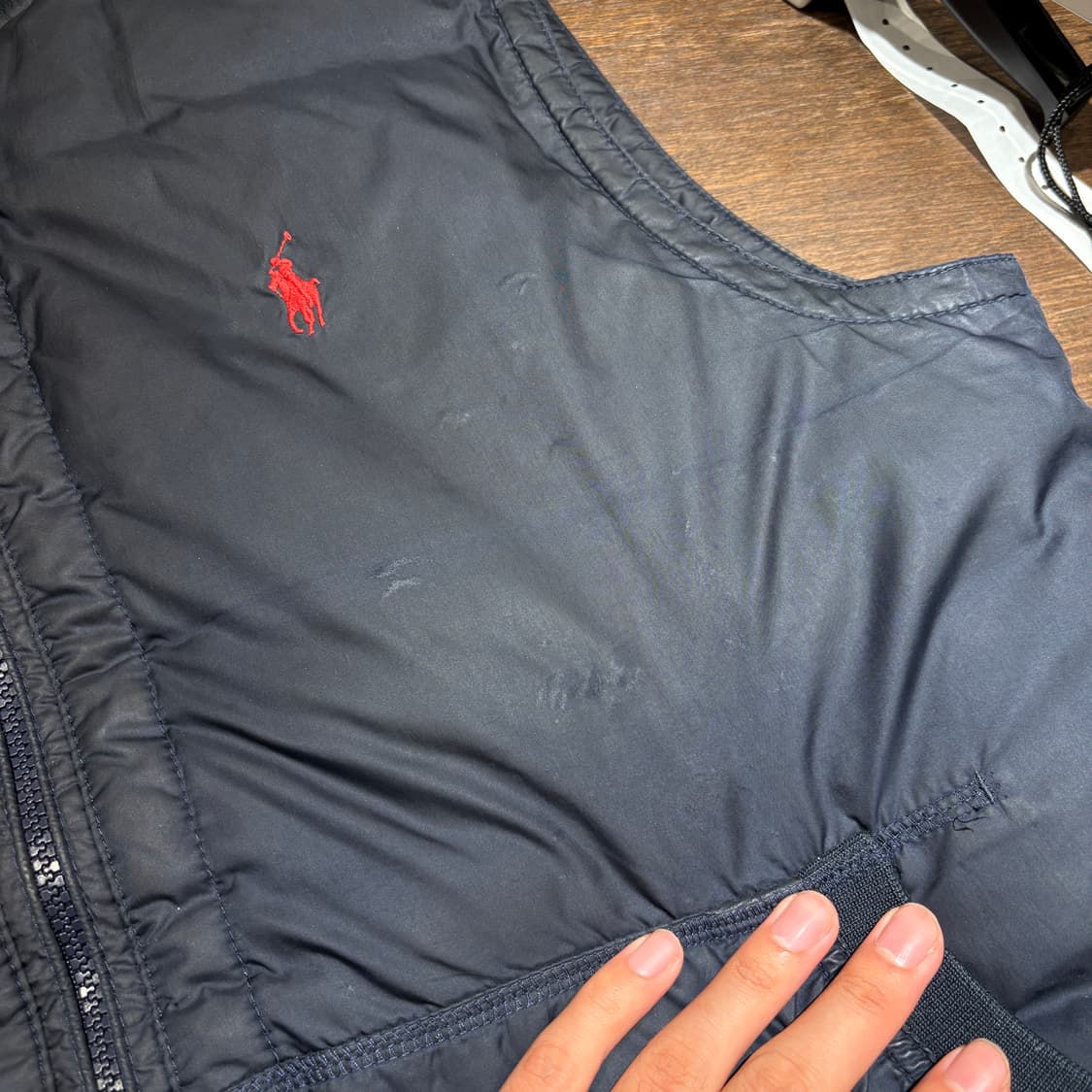 폴로 정품 네이비 덕다운 푸퍼 패딩 조끼  상품이미지8