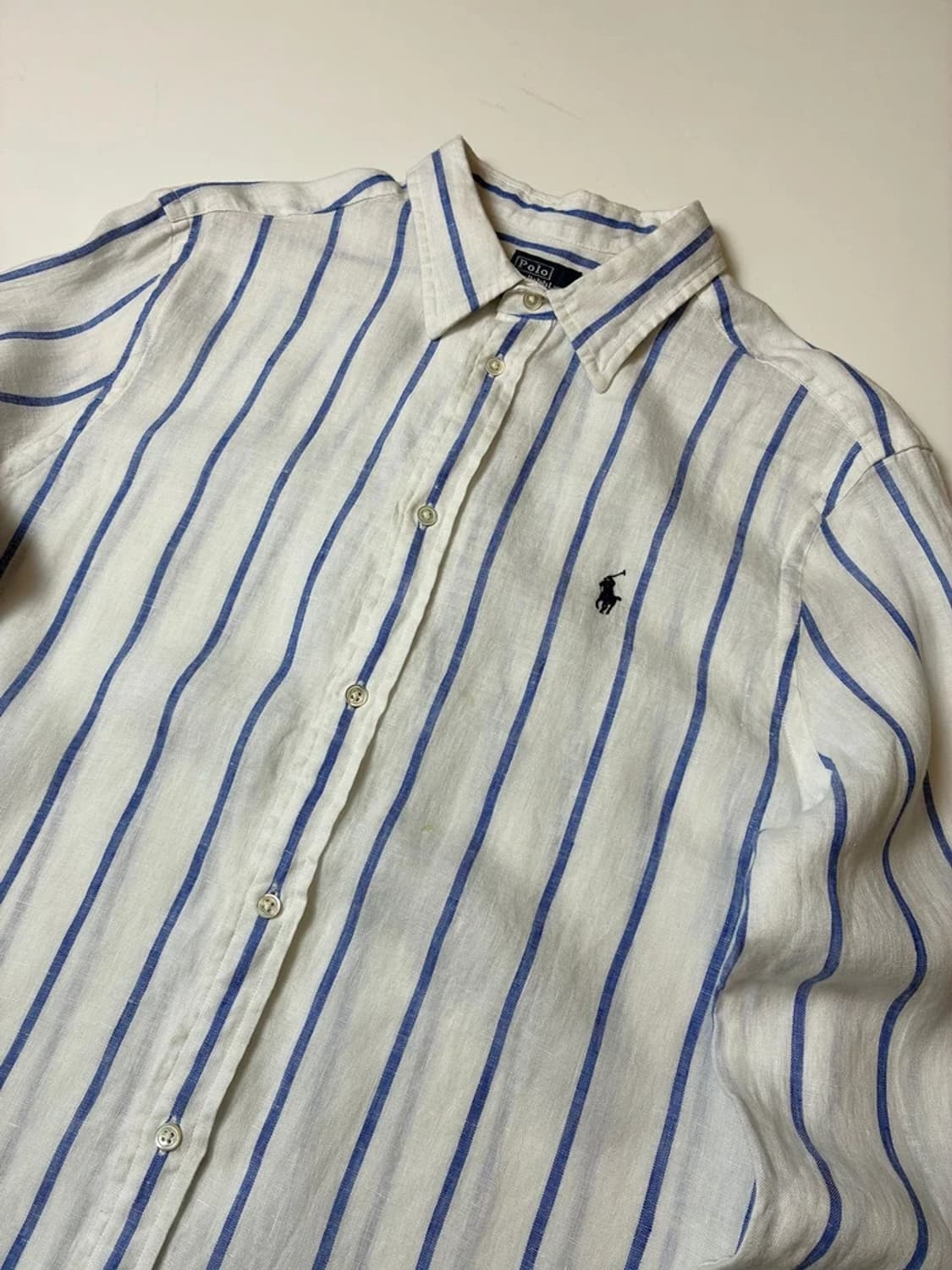 폴로 랄프로렌 화이트탭 신형 100% 린넨 셔츠 PN8410 상품이미지2