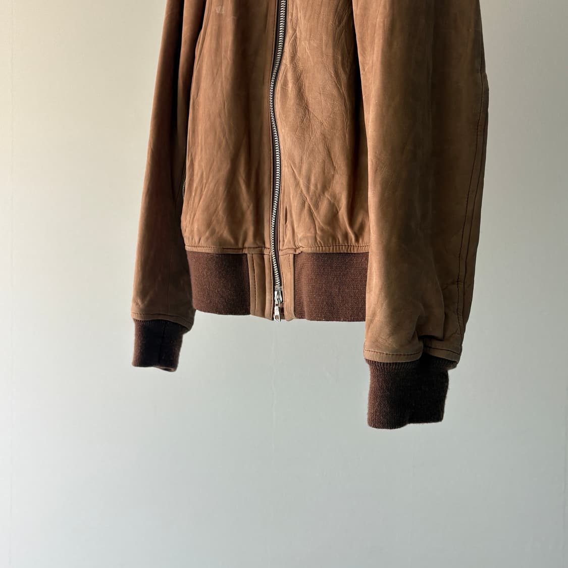  ▫️Ships Jet Blue Leather Jacket 상품이미지5