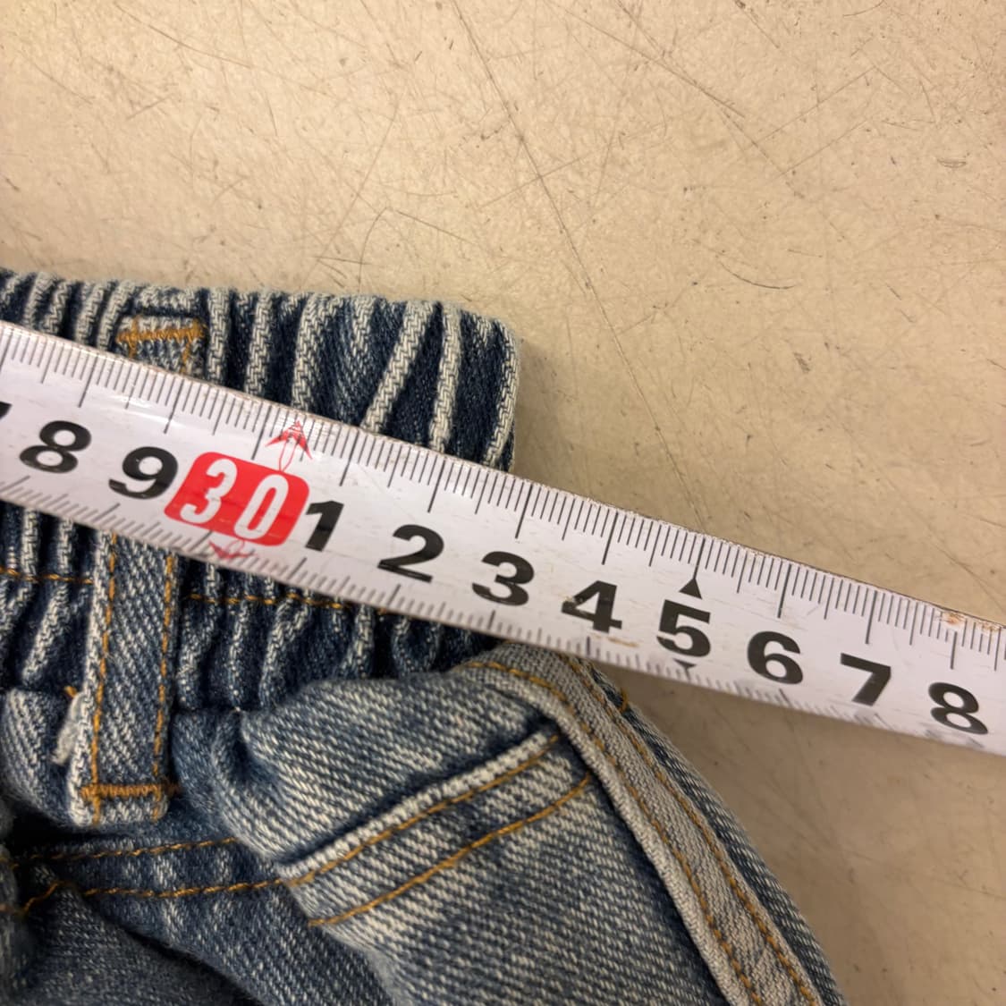 빈티지 워싱 데님 반바지 상품이미지5