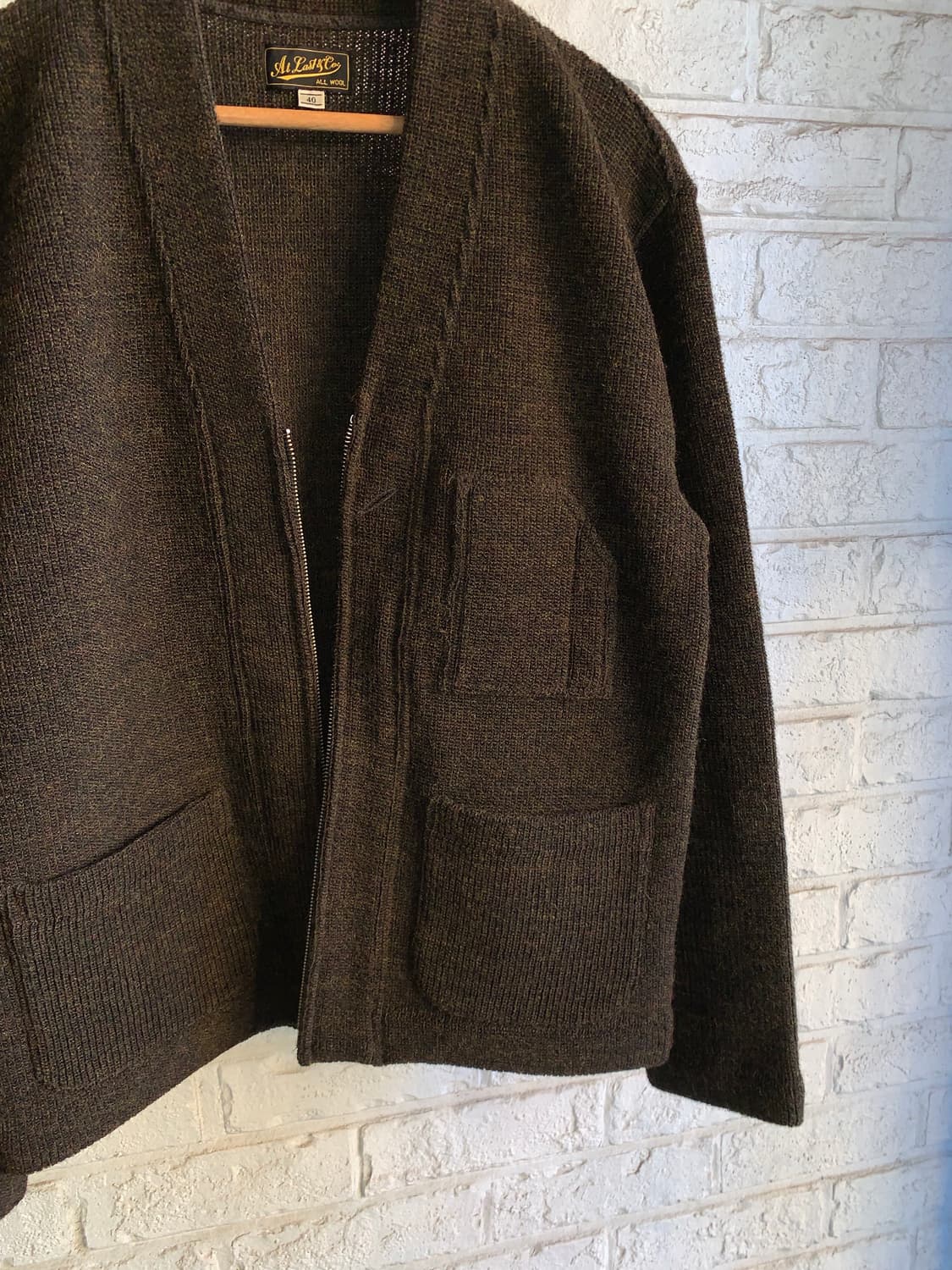 앳라스트코 울 가디건 40  상품이미지5