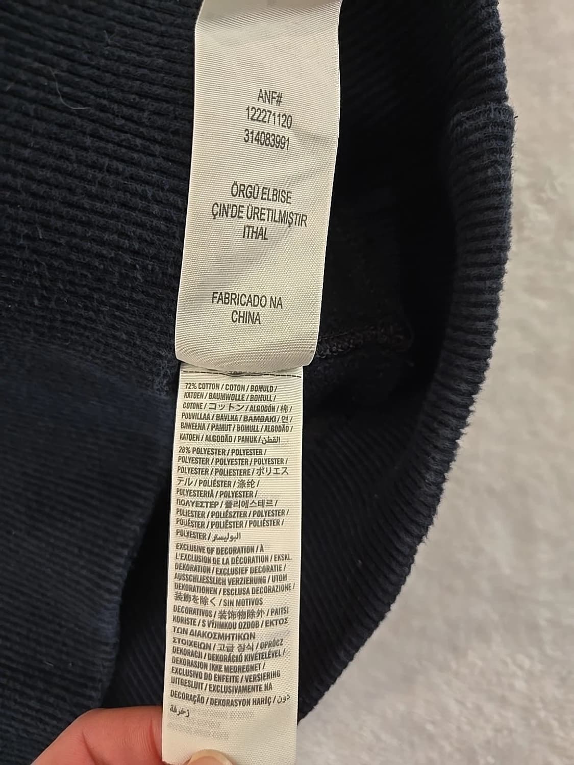 아베크롬비 앤 피치 빅로고 패치 후드티 상품이미지4