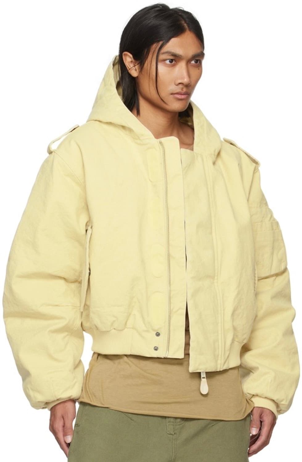 엔타이어 스튜디오 w2 캔버스 봄버 라이트 옐로우 L 상품이미지1