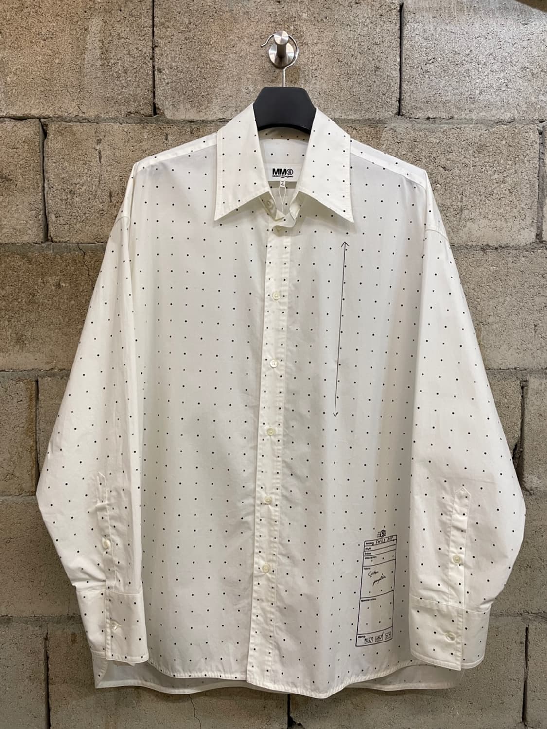 MM6 메종 마르지엘라 도트 프린트 셔츠  상품이미지1