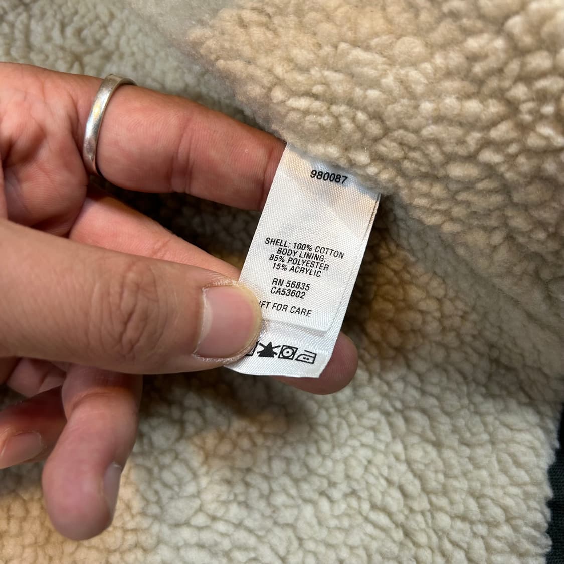 L) CABELAS USA 덕캔버스 워크웨어 셰르파 조끼 베스트 상품이미지9