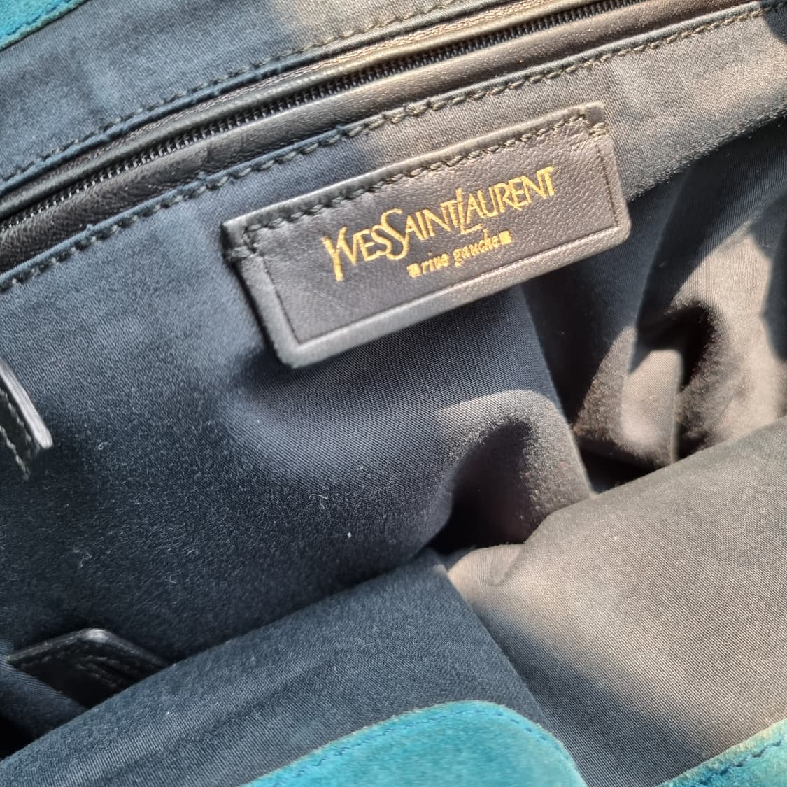 입생로랑 레더 가죽 핸드백 숄더백 토트백 가방 /에메랄드그린레더 상품이미지8